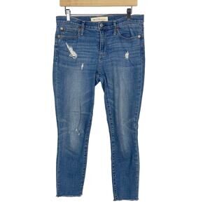 Gap Womens Size 28 R True Skinny Ankle Jeans Medium Indigo Wash Cotton Stretch